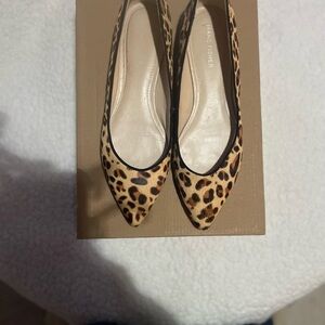 Marc Fisher Tan Leopard Print Heels